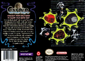 Casper (USA) box cover back